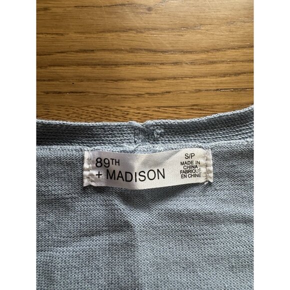 89th Madison Women Size Small Sweater Blouse Long Sleeves Floral Lightweight - Picture 3 of 10